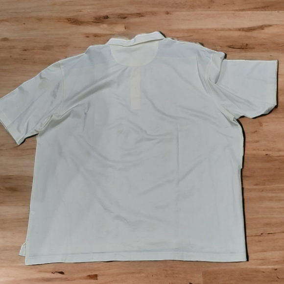 Alan Flusser Casuals Short Sleeve Golf Polo Shirt Men's Size XL Ivory NWOT - Picture 3 of 3